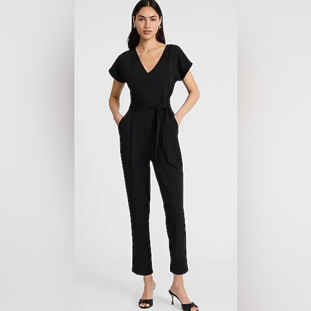 Express Black V-Neck Jumpsuit